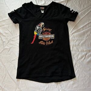 Women's Harley-Davidson 100% Cotton Spring Bike Week 2013 Skinni-T Shirt Size L